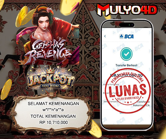 14 Sep 2026, Pukul 23:43:04 WIB, Selamat JP Geisha's Revenge Mulyo4d Rp. 10,710,000